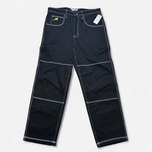 Empyre Loose Fit Y2K‎ Black Star Jeans Size 32 32x30 Skater Jeans